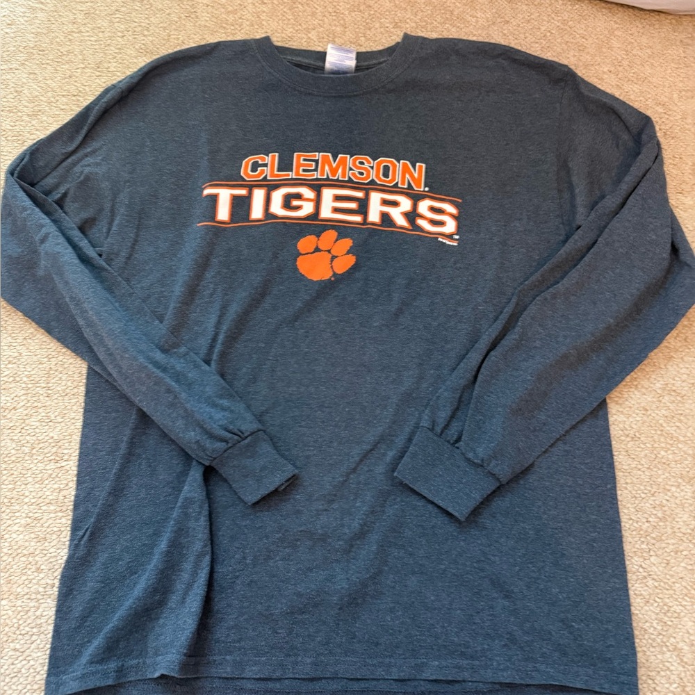 Gildan Clemson Tigers Long Sleeve Shirt - Dark Gray